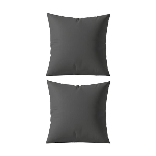 2PK Renee Taylor 400TC Egyptian Cotton European Pillowcase Charcoal 65x65cm