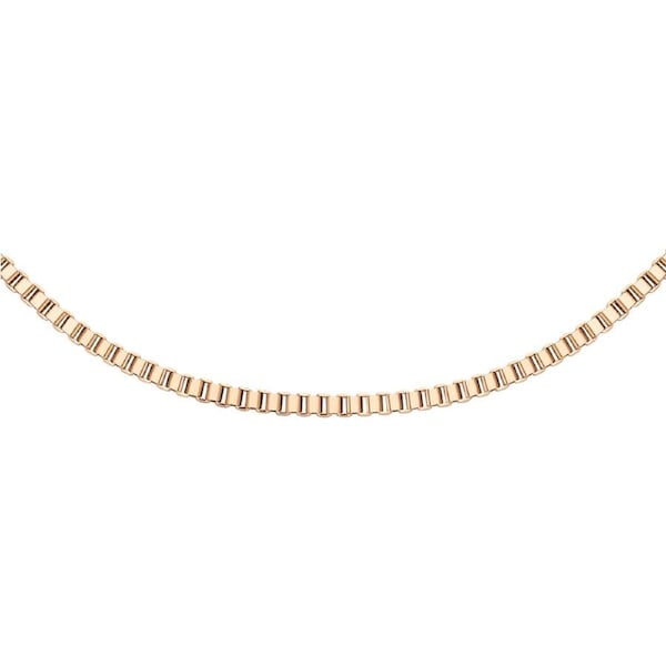 Daniel Wellington Elan Box Chain Necklace Short Rose Gold