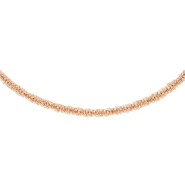 Daniel Wellington Elan Twisted Chain Necklace Short Rose Gold