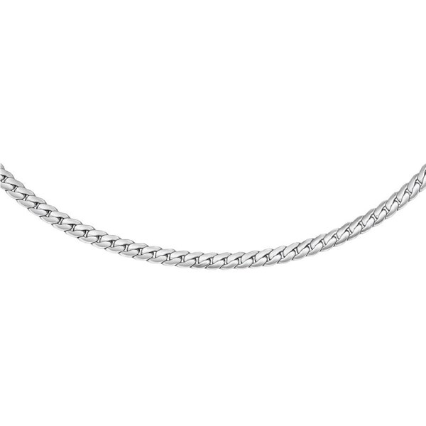 Daniel Wellington Elan Flat Chain Necklace Short Silver