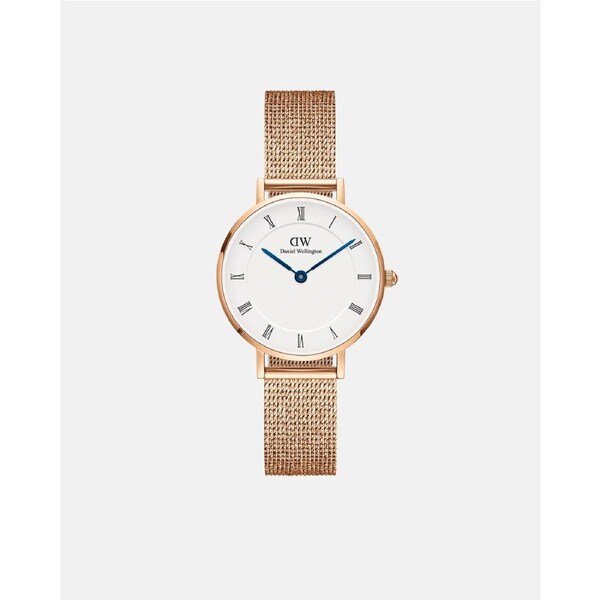 Daniel Wellington Petite Roman Numerals 28 Melrose RG White Watch