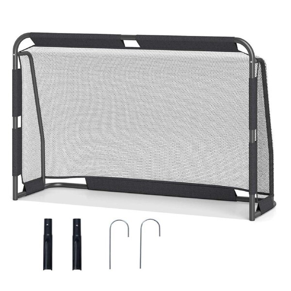 Costway 1.82x1.2m Soccer Goal Football Net Set w/PE Netting & Metal Frame Backyard Training Outdoor Sports