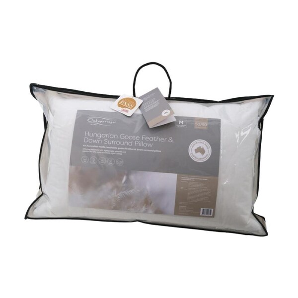 Onkaparinga 50-50 Hungarian Goose Feather & Down Surround Pillow Standard Soft