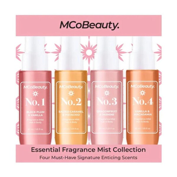 MCoBeauty Essential Fragrance Mist Collection Deluxe Set 4x30mL