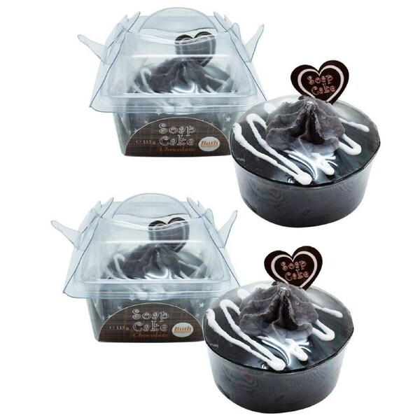 Novelty Chocolate Cake Soap 115g 2 Pack Scented Gift Soaps