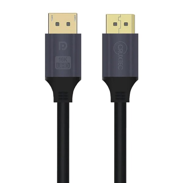 Cruxtec DisplayPort 2.1 Male to Male Cable - 3m (DP21-03-BK)