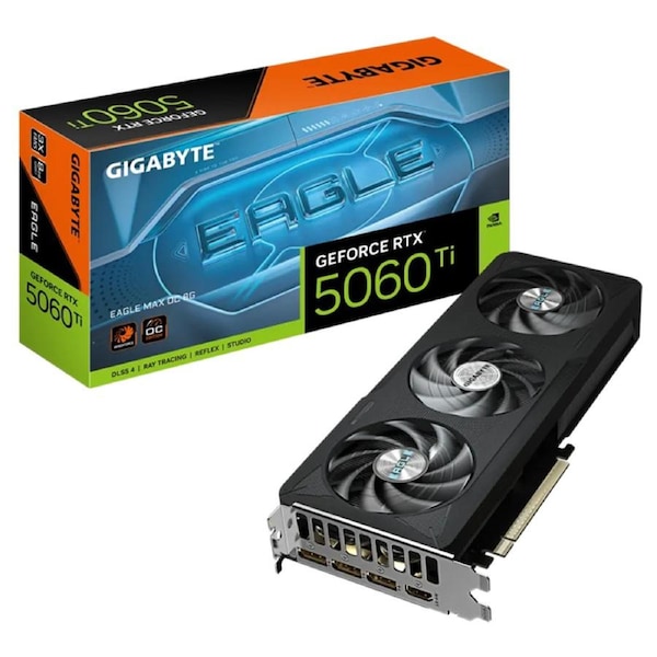 Gigabyte GeForce RTX 5060 Ti Eagle MAX OC 8G Graphics Card (GV-N506TEAGLEMAX OC-8GD)