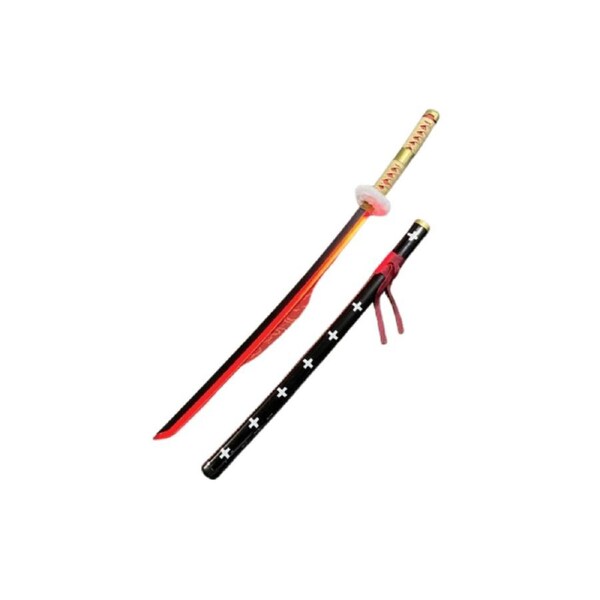 One Piece Trafalgar Law Death Surgeon Light Up Sword Wooden Katana Anime Cosplay