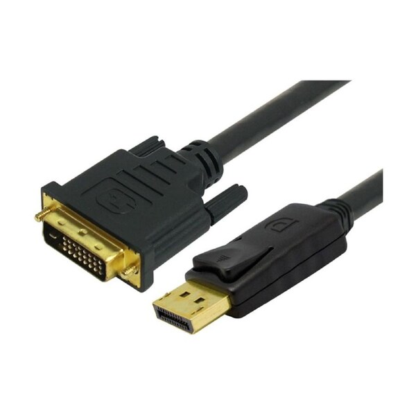 Comsol DisplayPort Male to Single Link DVI-D Cable 1 Metre Black