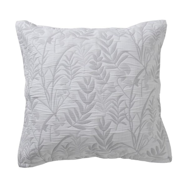 Bianca Ember Botanic Grey Polyester/Cotton European Pillowcase 65x65cm