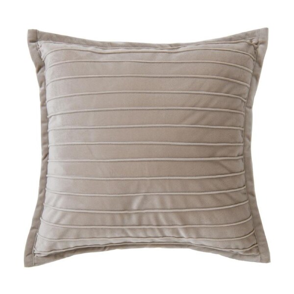 Bianca Saphira Square Beige/Brown Latte Velvet Decor Cushion 43x43cm
