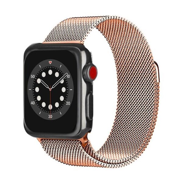 3sixT Mesh Apple Watch Band (4042mm) Stainless Steel Strap - Rose Gold
