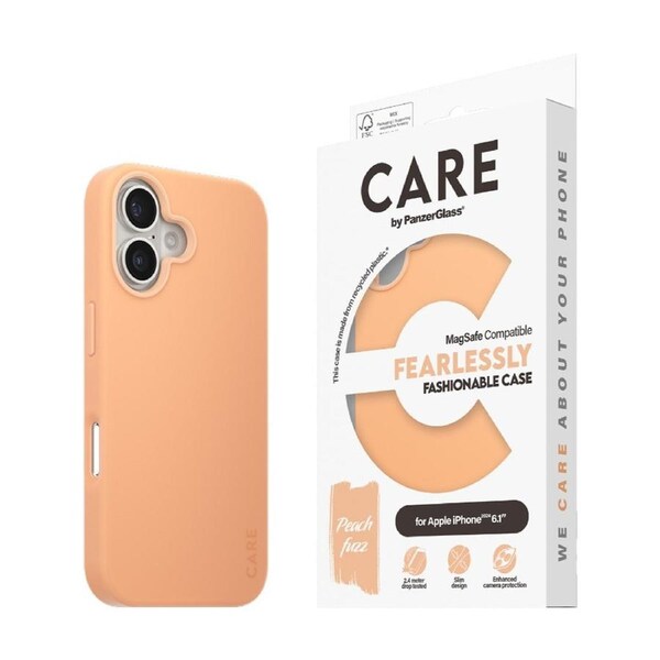 Panzer Fashion Mag-Safe Phone Case for iPhone 2024 Protective Cover - Peachy