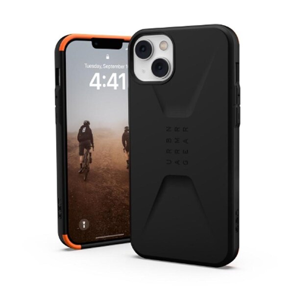 UAG Civilian Phone Case for iPhone 14 Plus Shock-Absorbing - Black