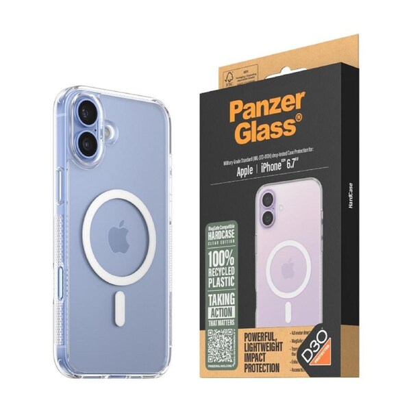 Panzer PanzerGlass Hardcase Phone Case Mag-Safe for iPhone 16 Plus - Clear