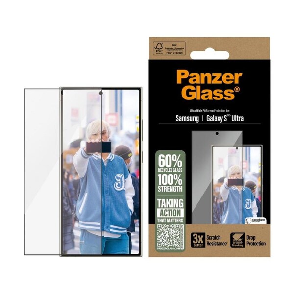 Panzer PanzerGlass UltraWide Fit Screen Protector for Samsung GS25 Ultra - Clear