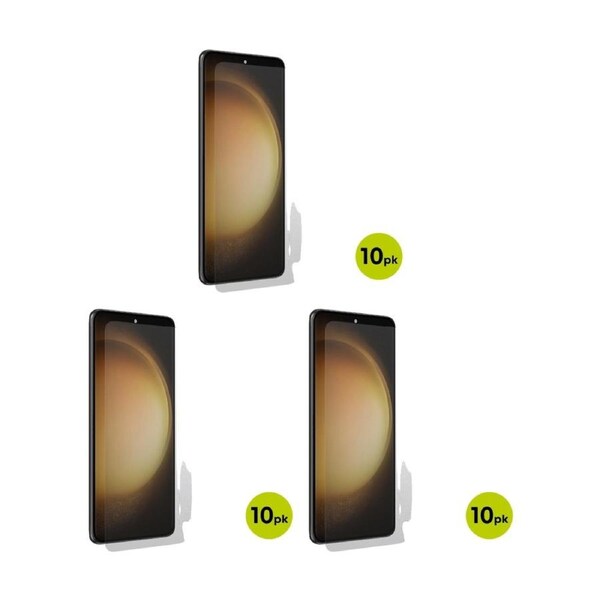 3x 10pc Goobay Screen Protector Tempered Glass Cover for Samsung GS24 - Clear