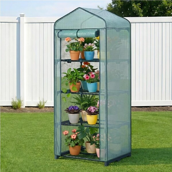 Green Fingers Greenhouse 4 Tiers Mini Green House Garden Bed 1.6x0.7x0.5M