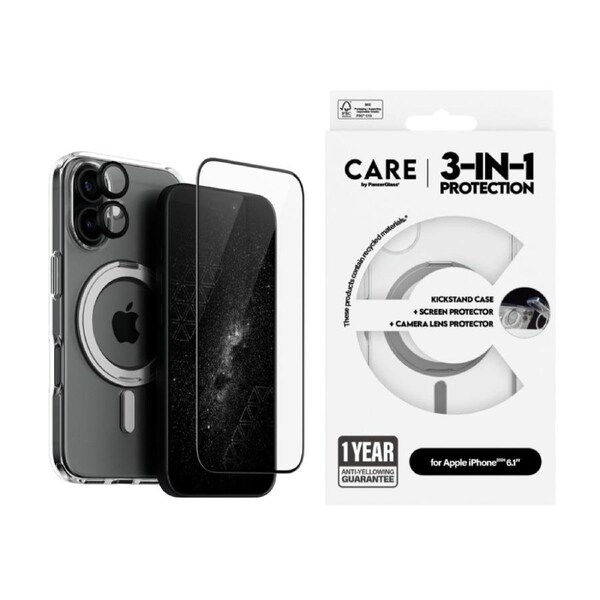 Panzer 3-in-1 Ceramic Bundle Lens & Screen Protector + Case - iPhone 16