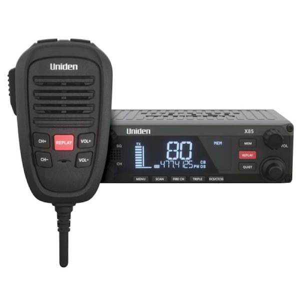 Uniden X85 DIN Mount UHF CB Radio 80 Channels