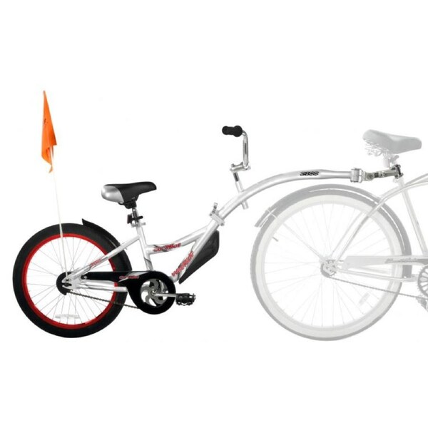 WeeRide Co Pilot Tagalong Trailer Child Bike Seat - Silver