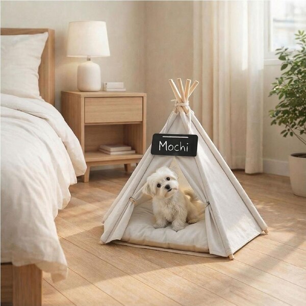 Pawz Pet Tent Puppy Dog Bed Tent Washable Tent Bed Cushion Indoor Pet House S
