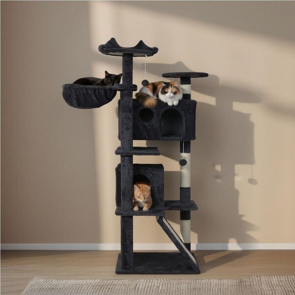 145cm PaWz Multi-Level Cat Tree Tower with Scratching Posts