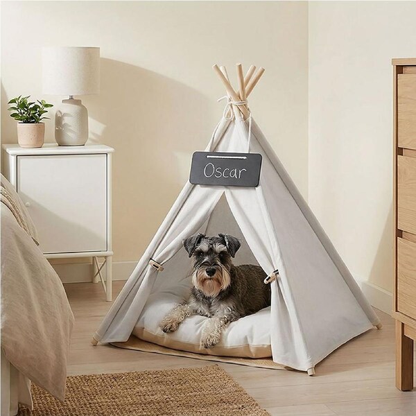 Pawz Pet Tent Puppy Dog Bed Tent Washable Tent Bed Cushion Indoor Pet House L