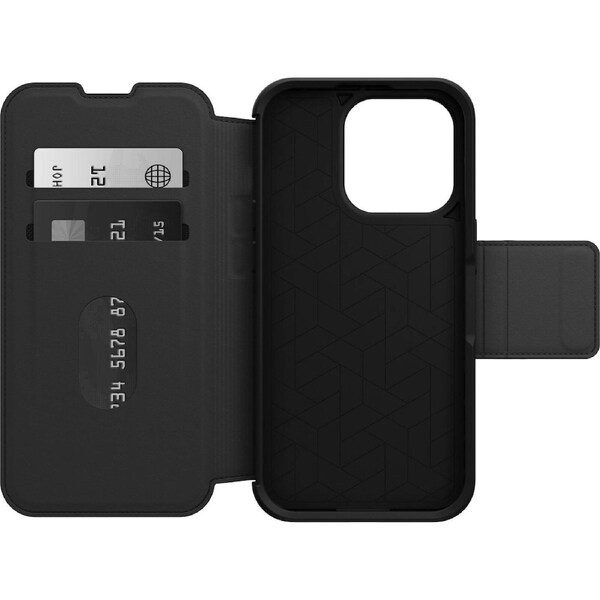 OtterBox Strada Apple iPhone 14 Pro Case Black - (77-88564), DROP+ 3X Military