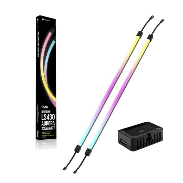 Corsair iCUE LINK LS430 Aurora RGB Light Strips - 430mm Kit 430 10 10mm