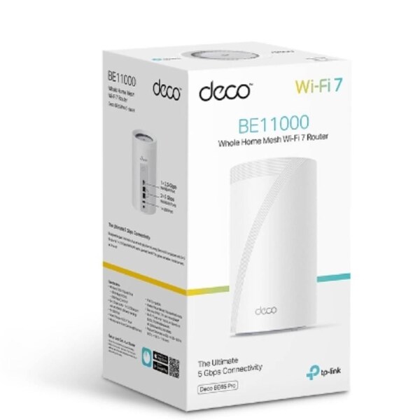 TP-Link Deco BE65 Pro(1-pack) BE11000 Whole Home Mesh WiFi 7 System , 688 Mbps