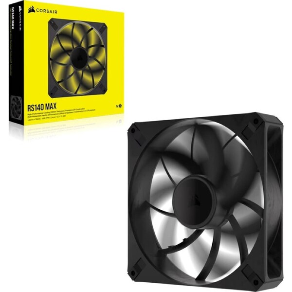 Corsair RS140 MAX 140mm PWM Thick Single Fan - Single Size 140mm x140mm x30mm