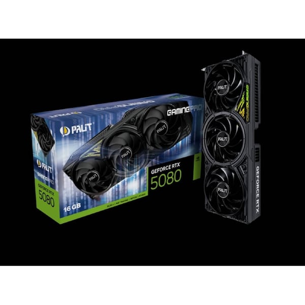 PALIT RTX5080 GAMINGPRO 16GB GDDR7 256bit 3-DP HDMI PCI-E 5.0 4K 3 slot