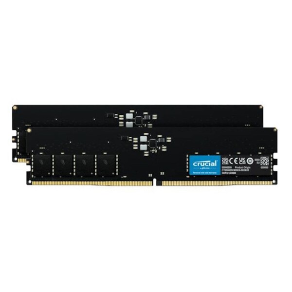 Crucial 128GB (2x64GB) DDR5 UDIMM 5600MHz CL46 Desktop PC Memory