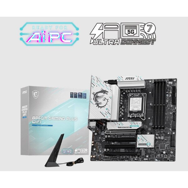 MSI B860M GAMING PLUS WIFI INTEL B860 4x DDR5 256GB 1x HDMI 4x PCI-E x16