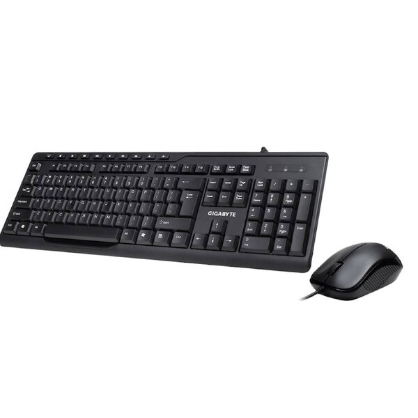 Gigabyte KM6300 USB Wired Keyboard & Mouse Combo multimedia controls 1000dpi