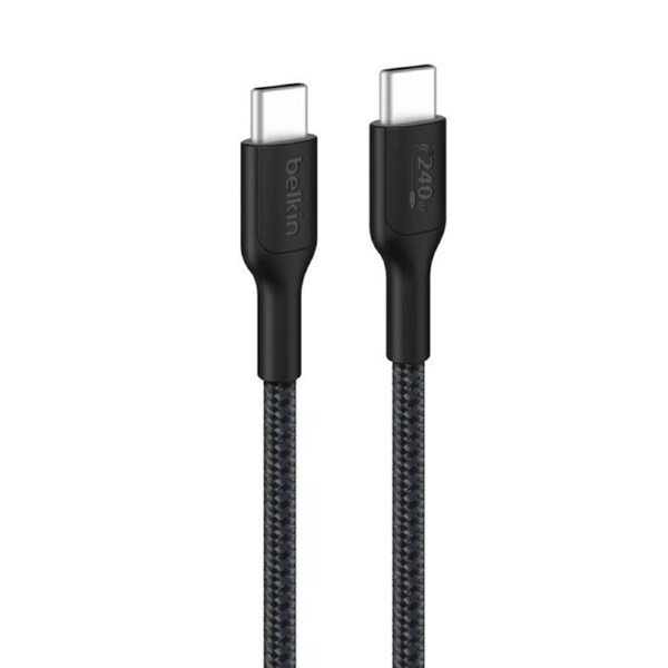 Belkin BoostCharge Pro Braided USB-C to USB-C Cable (1M) - Black