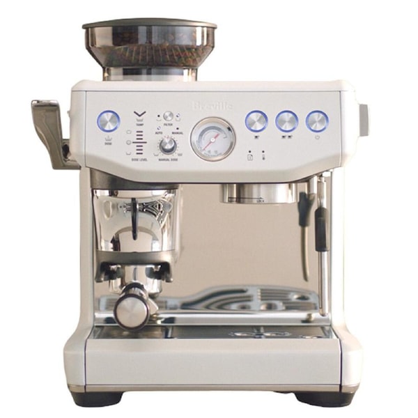 Breville Barista Express Impress Coffee Machine Sea Salt