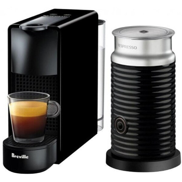 Breville Essenza Mini Bundle Nespresso Coffee Machine Black