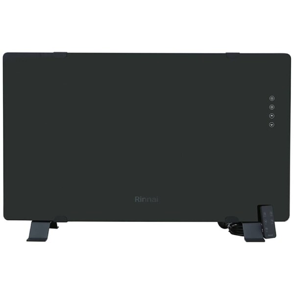 Rinnai BEPH Series 1500W Black Glass Electric Panel Heater