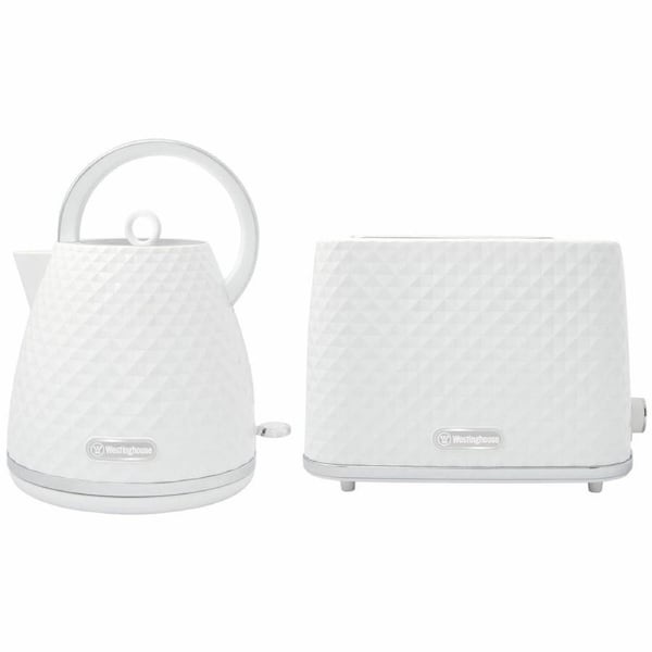 Westinghouse Kettle & Toaster Set White