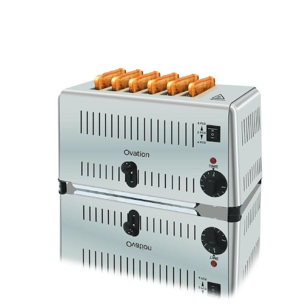 Ovation 6 Slice Toaster Stainless Steel