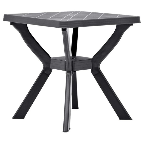 Bistro Table Anthracite 70x70x72 cm Plastic vidaXL