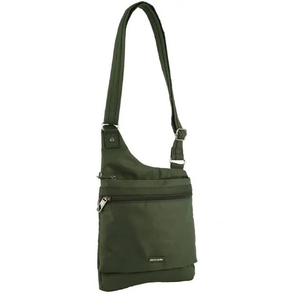 Pierre Cardin RFID Cross Body Bag Travel Anti-Theft Slash Proof - Olive
