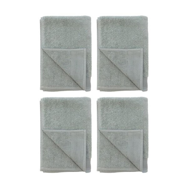 4PK Bambury Elvire 600gsm Soft Absorbent Cotton Hand Towel 40x60cm Green