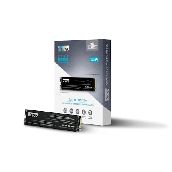 4TB KLEVV CRAS C910G M.2 SSD4TB/M.2 2280/Gen4x4/Read 5200MB/s Write