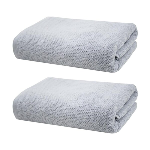 2PK Bambury Angove 600gsm Soft Absorbent Cotton Bath Sheet 80x160cm Blue