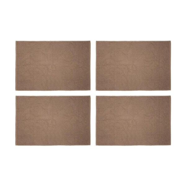 4PK Bambury Angove 950gsm Soft Absorbent Cotton Bath Mat 50x80cm Pink