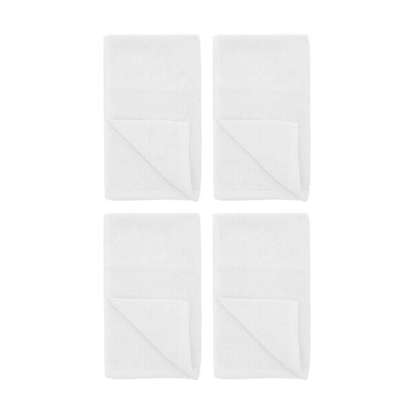 4PK Bambury Angove 950gsm Soft Absorbent Cotton Bath Mat 50x80cm White