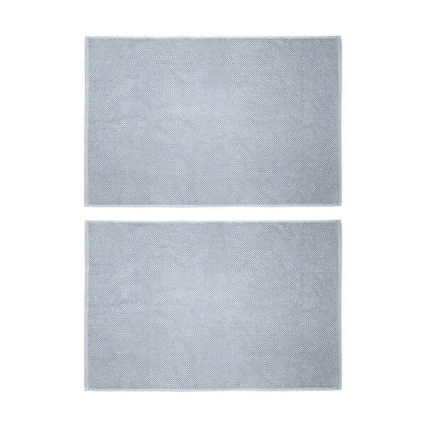 2PK Bambury Angove 950gsm Soft Absorbent Cotton Bath Mat 50x80cm Blue